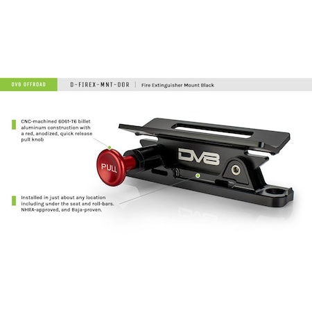 Dv8 Offroad DV8 OFFROAD QUICK RELEASE FIRE EXTINGUISHER MOUNT D-FIREX-MNT-DOR